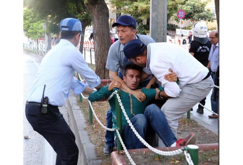 Samsunda Barış Bloku yürüyüşünde gerginlik