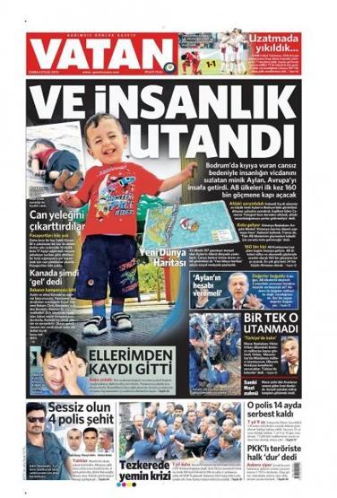 Gazete manşetleri (4 Eylül 2015)