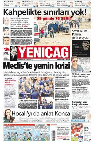 Gazete manşetleri (4 Eylül 2015)