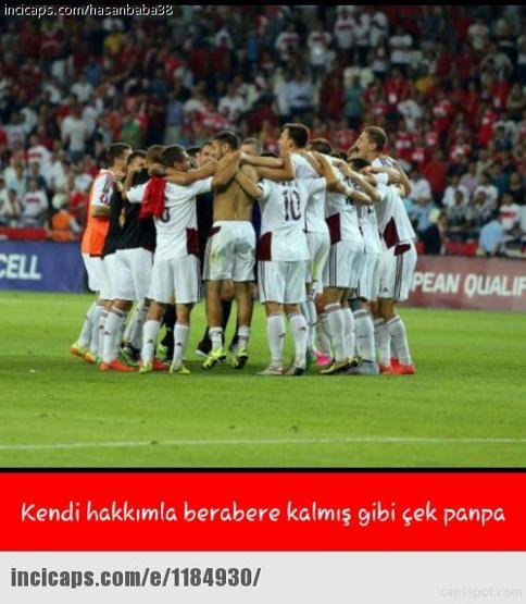 Türkiye - Letonya maçı capsleri