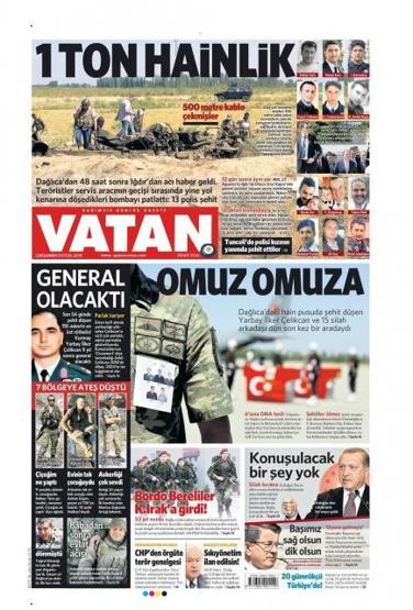 Gazete manşetleri (9 Eylül 2015)