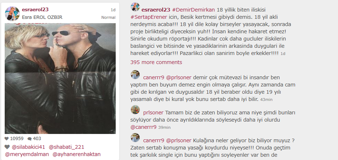 Esra Erol ve Demet Akalından Demir Demirkana tepki