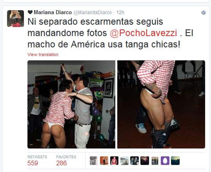 Ezequiel Lavezzi tangalı yakalandı