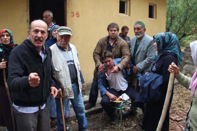Suyu vermek istemeyen köylülere sert müdahale