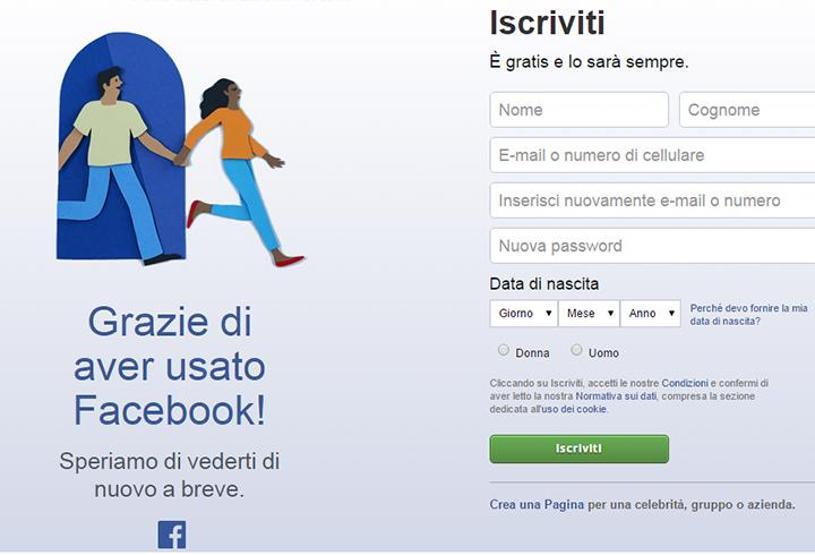 Facebooktan çıkış yapınca panik olmayın