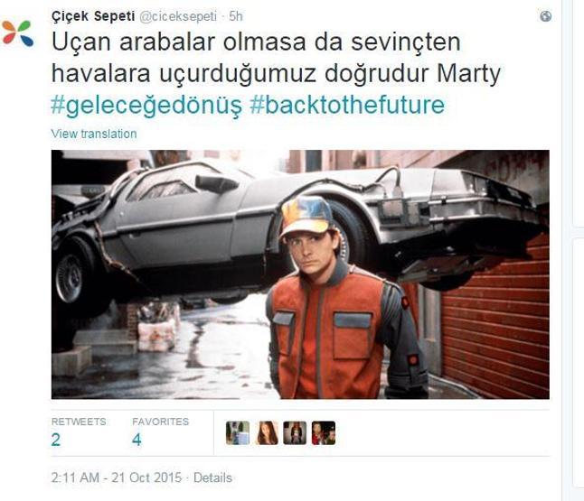 Geleceğe Dönüş Gününü markalar da fırsata çevirdi
