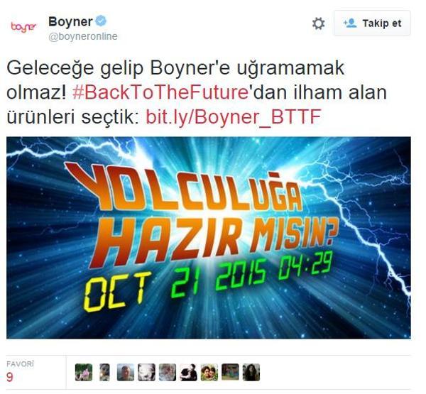 Geleceğe Dönüş Gününü markalar da fırsata çevirdi