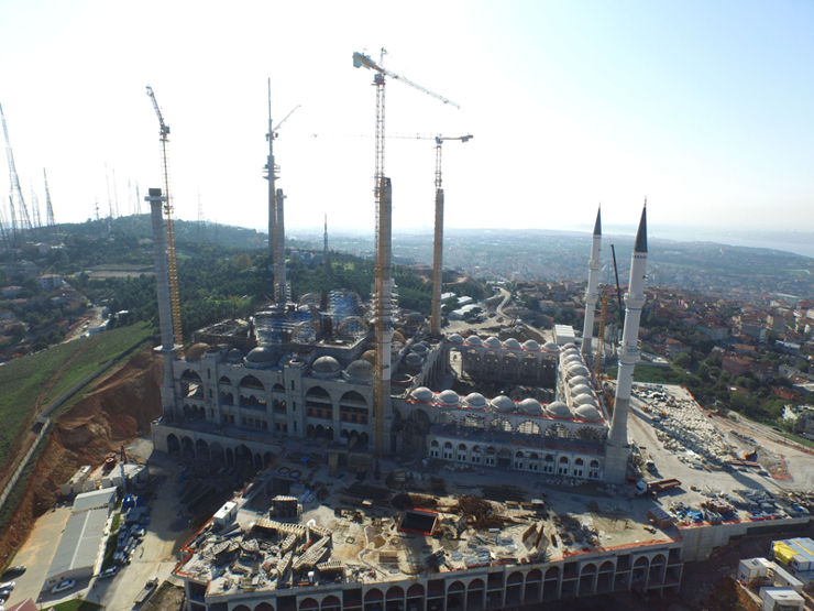 Çamlıca Camisi inşaatında son durum