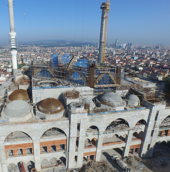 Çamlıca Camisi inşaatında son durum