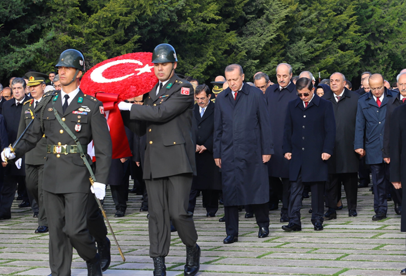 Anıtkabirdeki törenden kareler