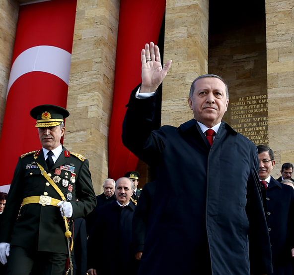 Anıtkabirdeki törenden kareler