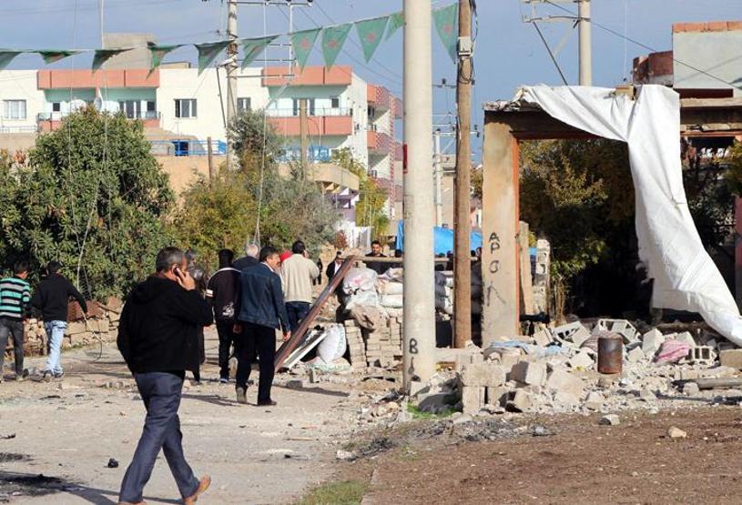 Yasağın ardından Nusaybinde çatışmanın izleri
