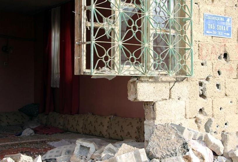 Yasağın ardından Nusaybinde çatışmanın izleri