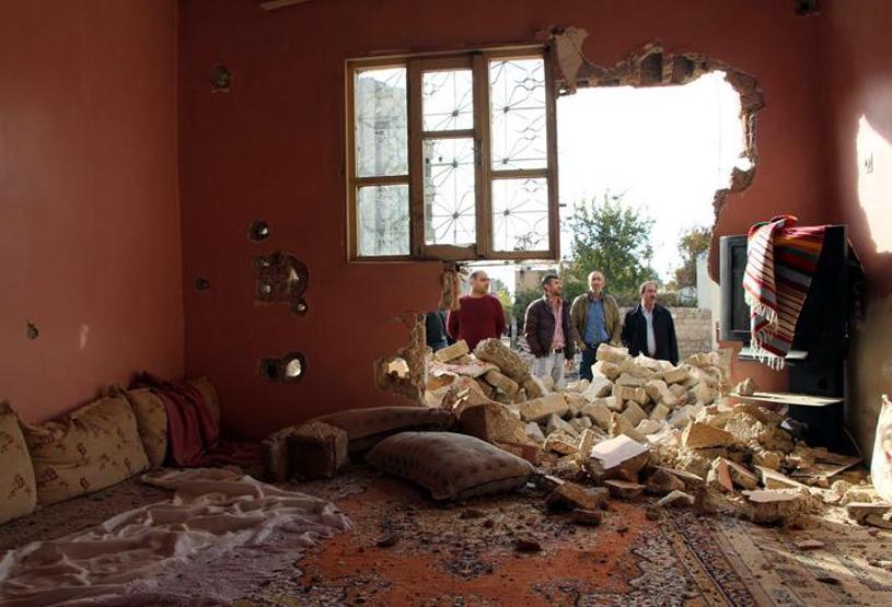 Yasağın ardından Nusaybinde çatışmanın izleri