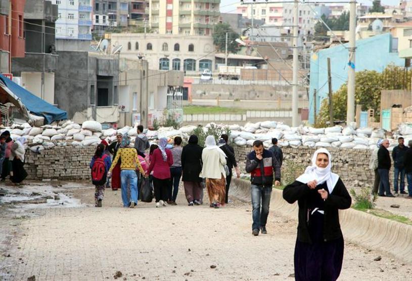 Yasağın ardından Nusaybinde çatışmanın izleri