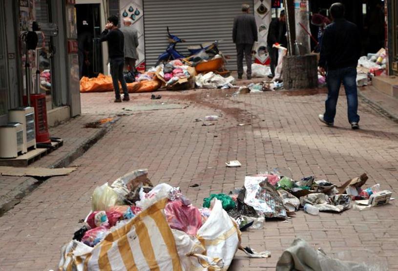 Yasağın ardından Nusaybinde çatışmanın izleri
