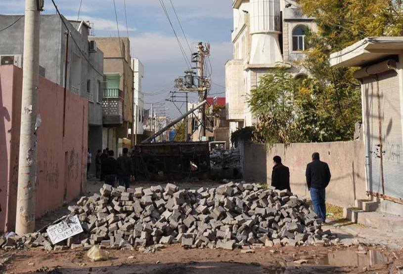 Yasağın ardından Nusaybinde çatışmanın izleri