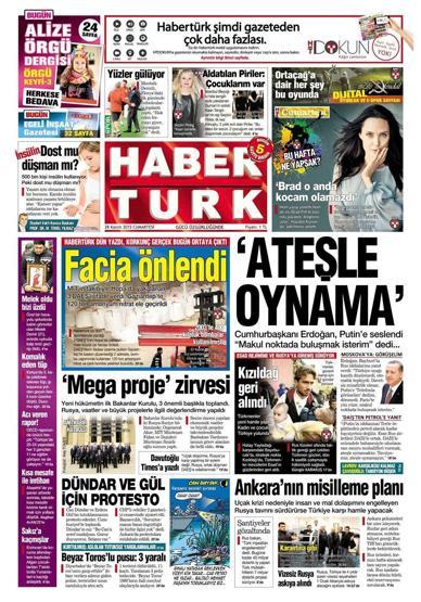 Gazete manşetleri (28.11.2015)