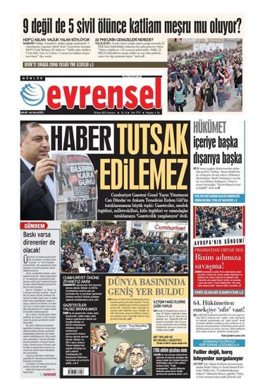 Gazete manşetleri (28.11.2015)