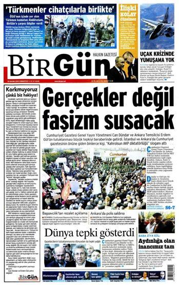 Gazete manşetleri (28.11.2015)