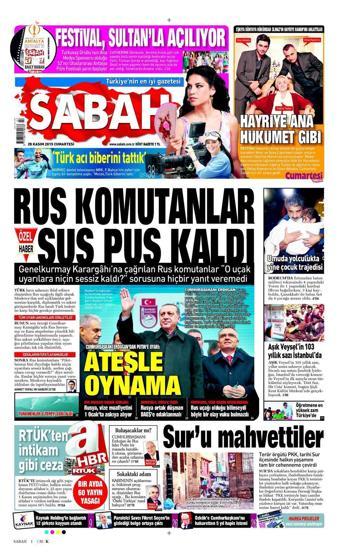 Gazete manşetleri (28.11.2015)