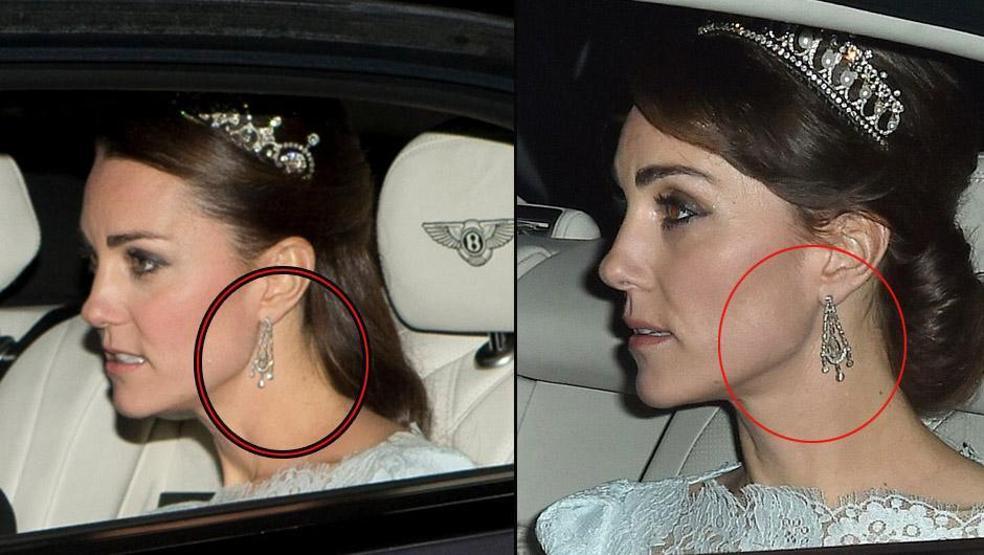 Kate Middleton kayınvalidesinin tacını taktı