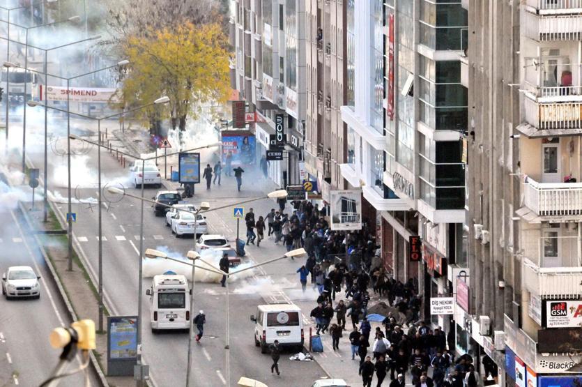 Diyarbakırdaki HDP yürüyüşünde olaylar çıktı