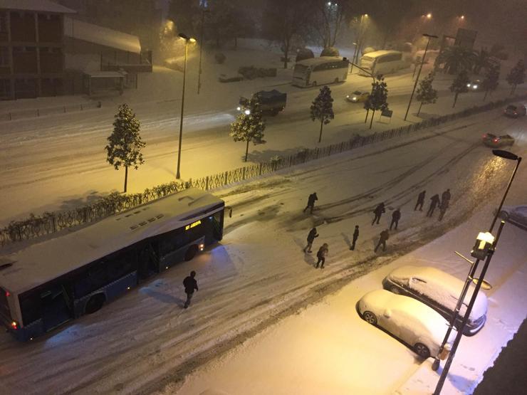 İstanbulda kar esareti