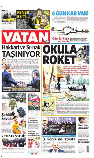 Gazete manşetleri (19 Ocak 2016)