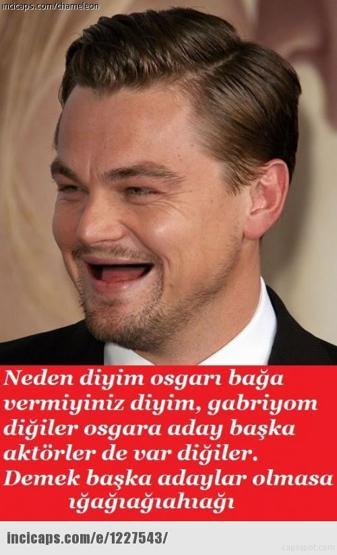 Leonardo DiCaprioya Oscar yok capsleri