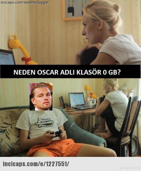 Leonardo DiCaprioya Oscar yok capsleri