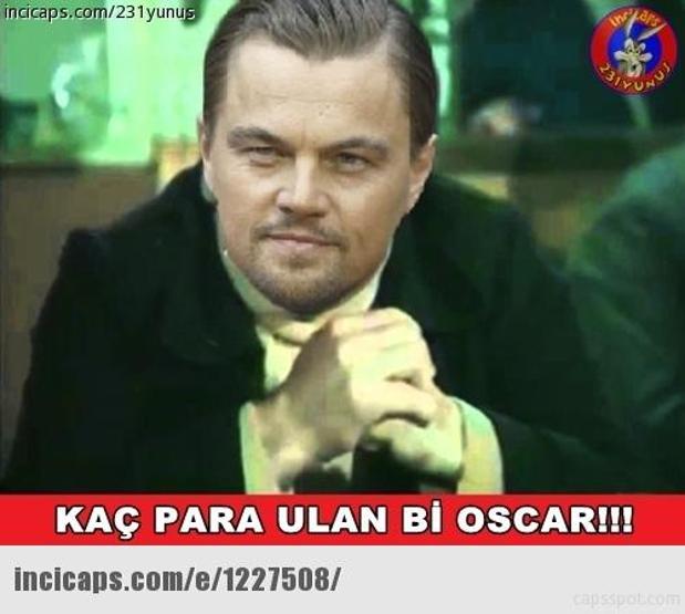 Leonardo DiCaprioya Oscar yok capsleri
