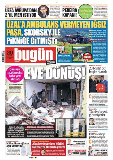 Gazete manşetleri (20 Ocak 2016)