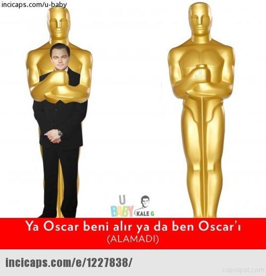 Leonardo DiCaprioya Oscar yok capsleri