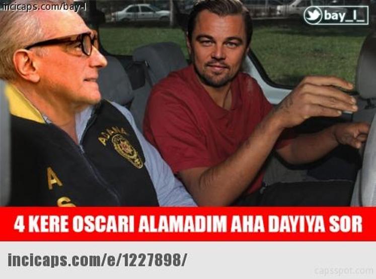 Leonardo DiCaprioya Oscar yok capsleri