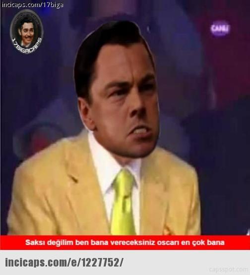 Leonardo DiCaprioya Oscar yok capsleri
