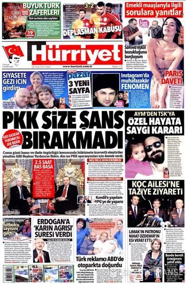 Gazete manşetleri (24 Ocak 2016)