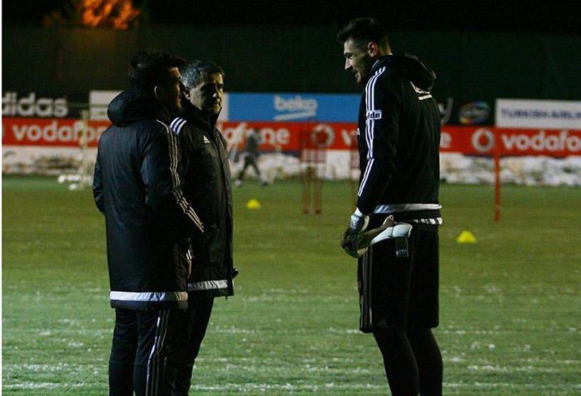 Boyko ve Alexis Delgado antrenmanda