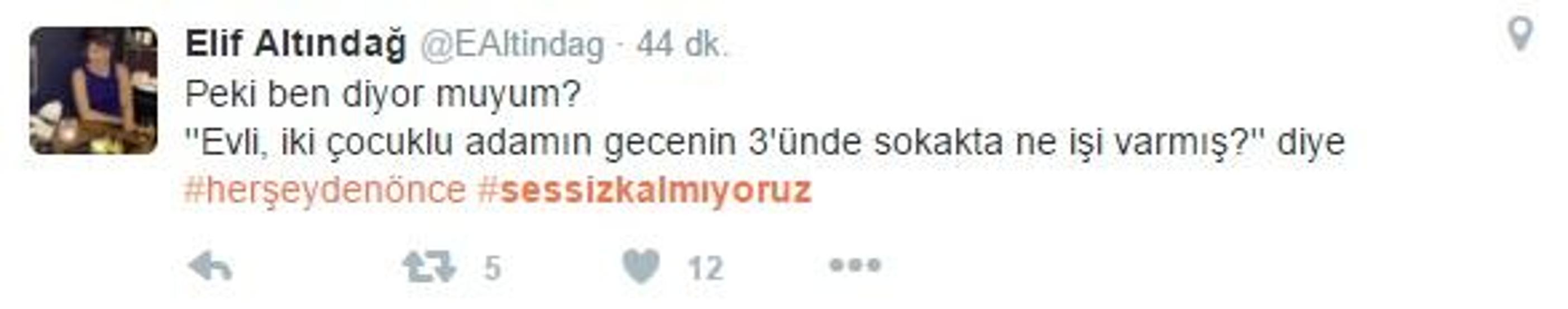 Sosyal medyada Sessiz Kalmıyoruz tepkisi