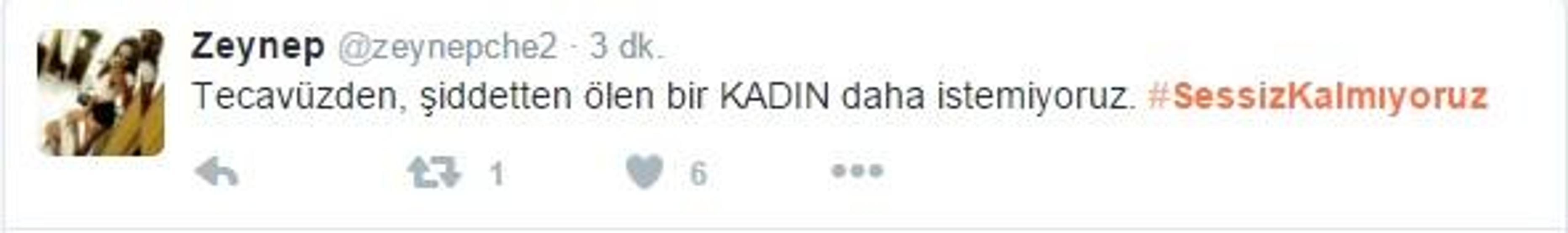 Sosyal medyada Sessiz Kalmıyoruz tepkisi