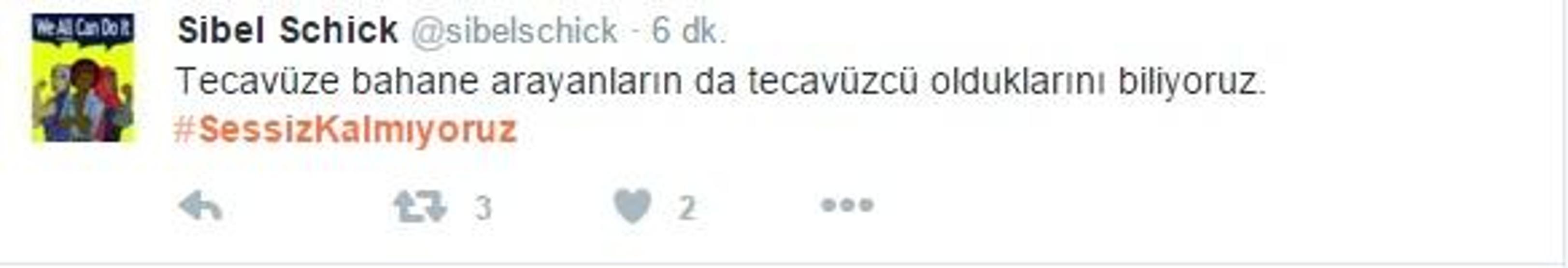 Sosyal medyada Sessiz Kalmıyoruz tepkisi