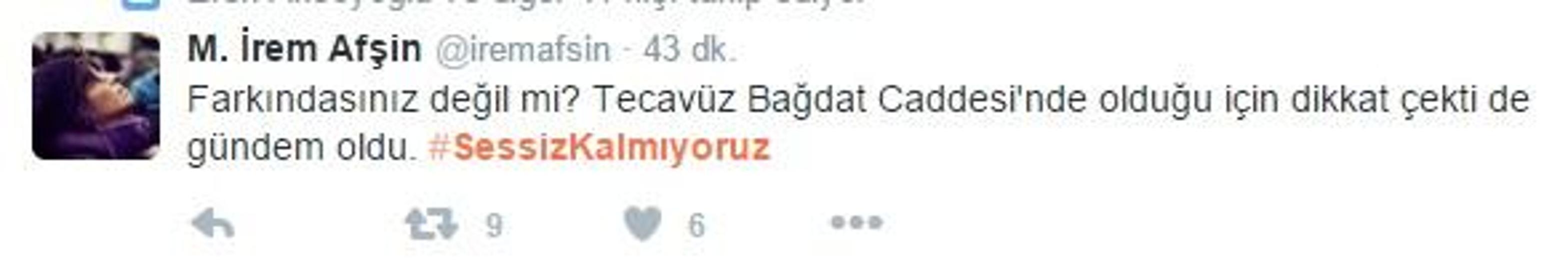 Sosyal medyada Sessiz Kalmıyoruz tepkisi