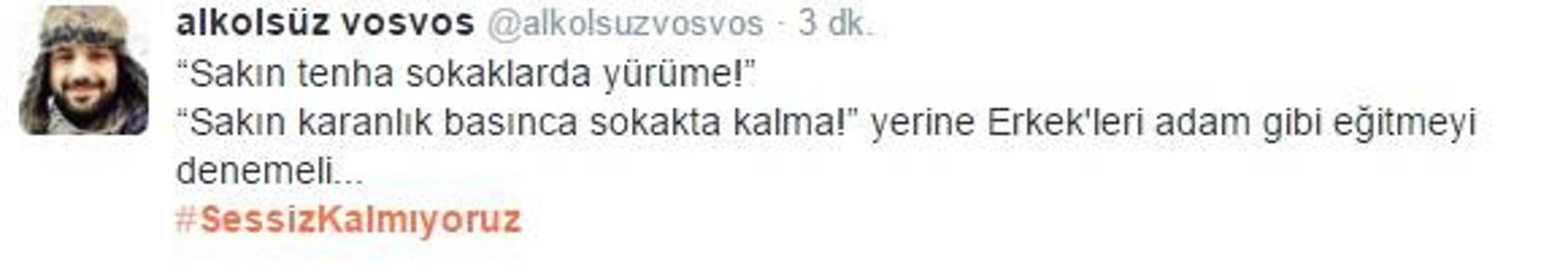 Sosyal medyada Sessiz Kalmıyoruz tepkisi