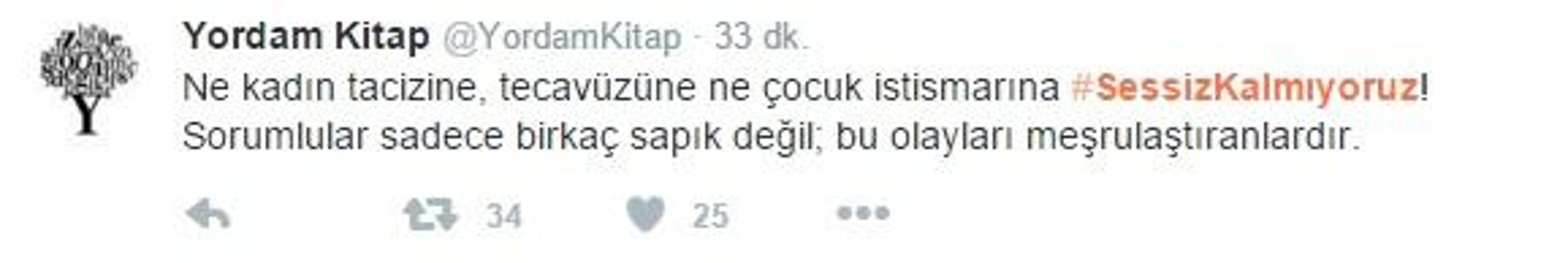 Sosyal medyada Sessiz Kalmıyoruz tepkisi