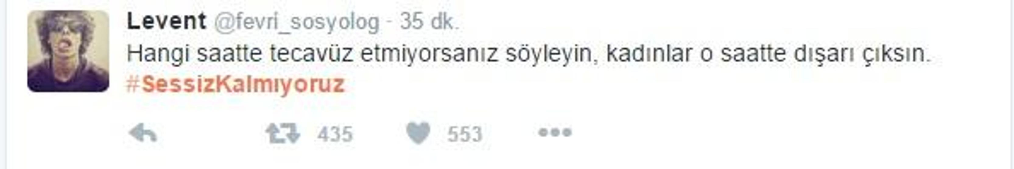 Sosyal medyada Sessiz Kalmıyoruz tepkisi