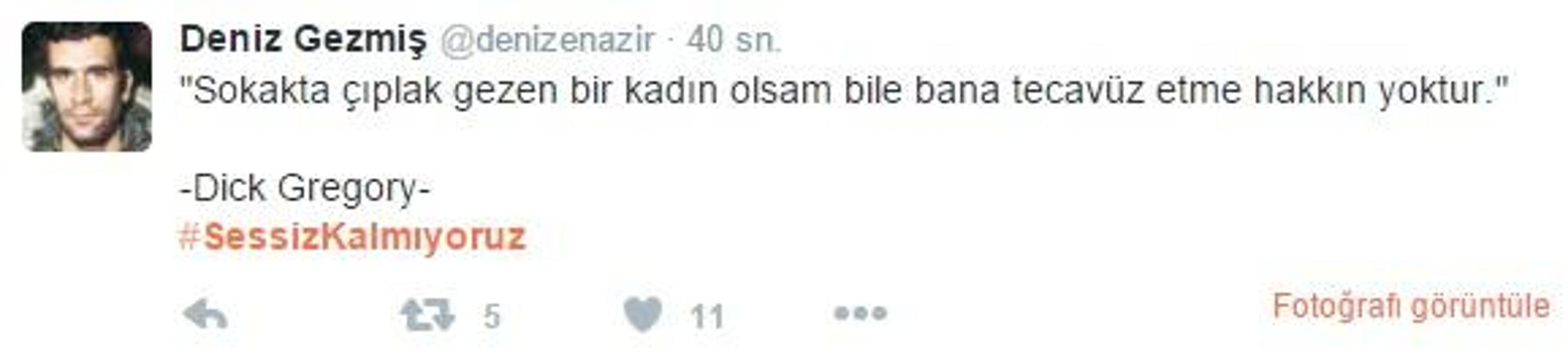 Sosyal medyada Sessiz Kalmıyoruz tepkisi