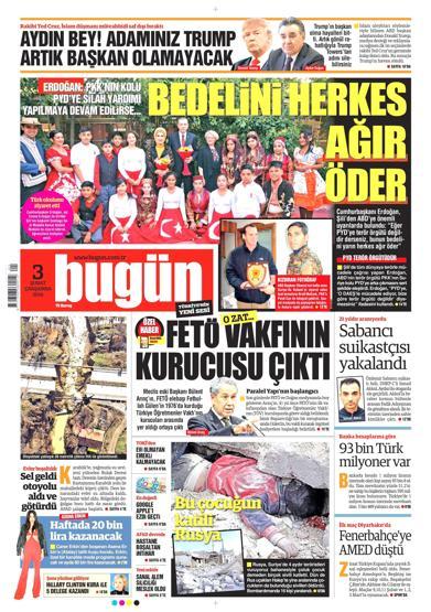 3 Şubat gazete manşetleri