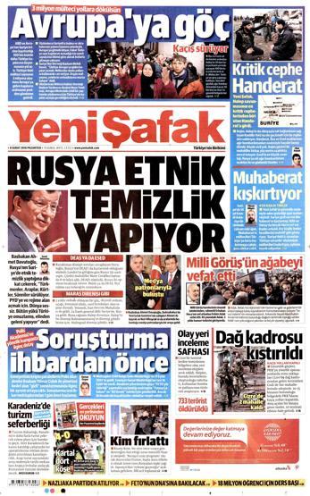 Gazete manşetleri (08.02.2016)