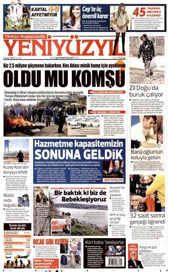 Gazete manşetleri (08.02.2016)