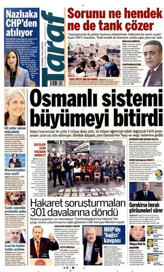 Gazete manşetleri (08.02.2016)
